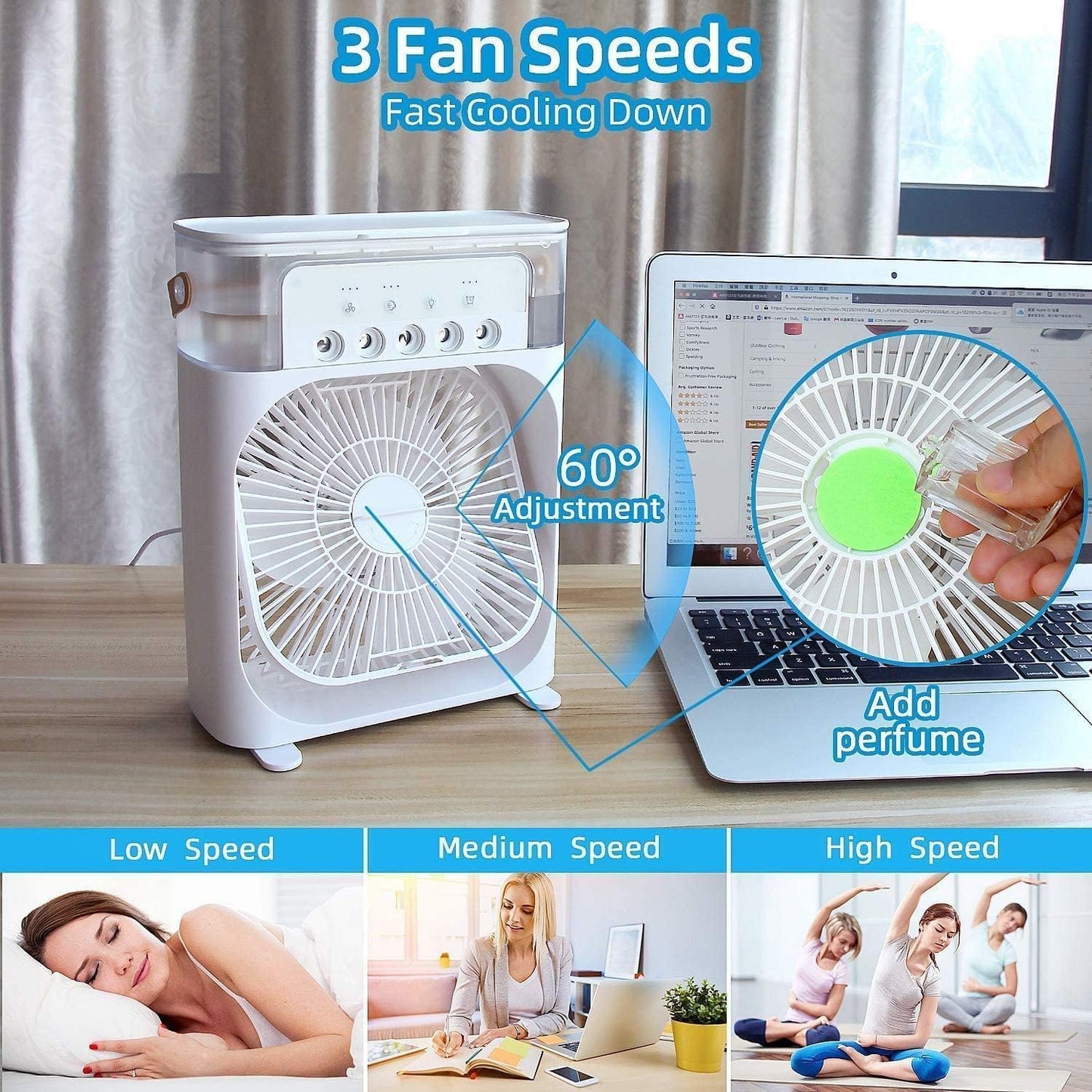 ECell Basics Mini Cooler - USB Portable Cooling Fan - Premium  from Shop1104679861 Store - Just $321.49! Shop now at Handbags Specialist Headquarter