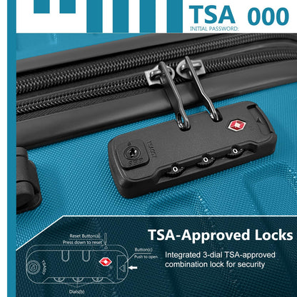 LAVENDER 6pc Hardside Spinner Luggage