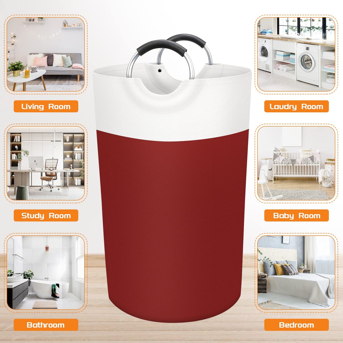 BlissTotes 90L Collapsible Laundry Hamper - Black