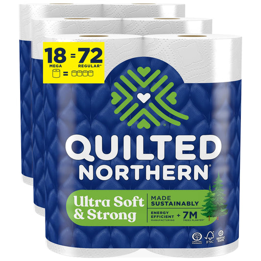 UltraSoft Mega Quilted TP - 18 Mega Rolls, Premium