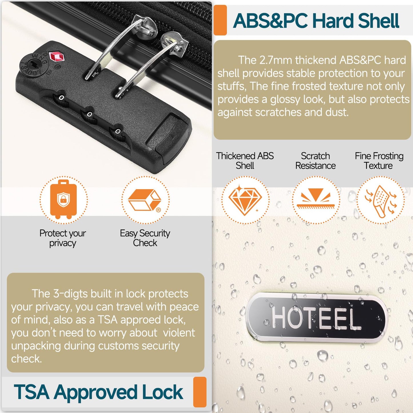 Hoteel 3-Piece Luggage Set