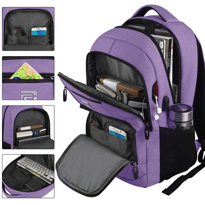 SecureSlim Laptop Backpack with USB & Water Resistance