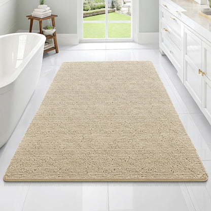 OLANLY Luxe Chenille Bath Mat - Quick Dry & Soft