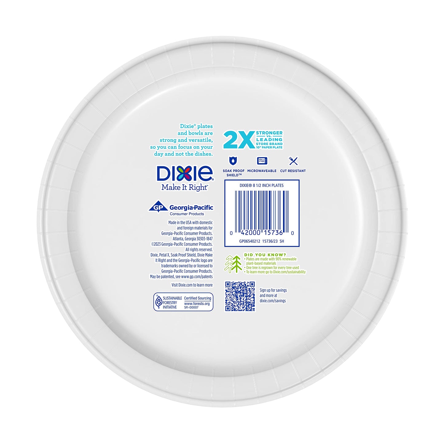 Durable Dixie 8.5 Plates: Strong, Safe & Soak-Proof