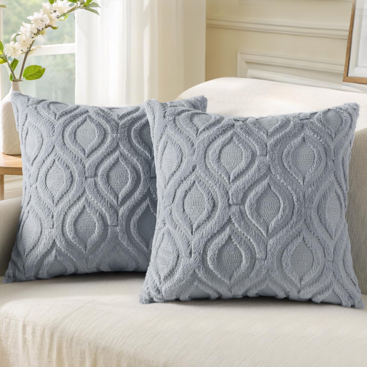 Farmhouse Faux Wool Pillow Covers