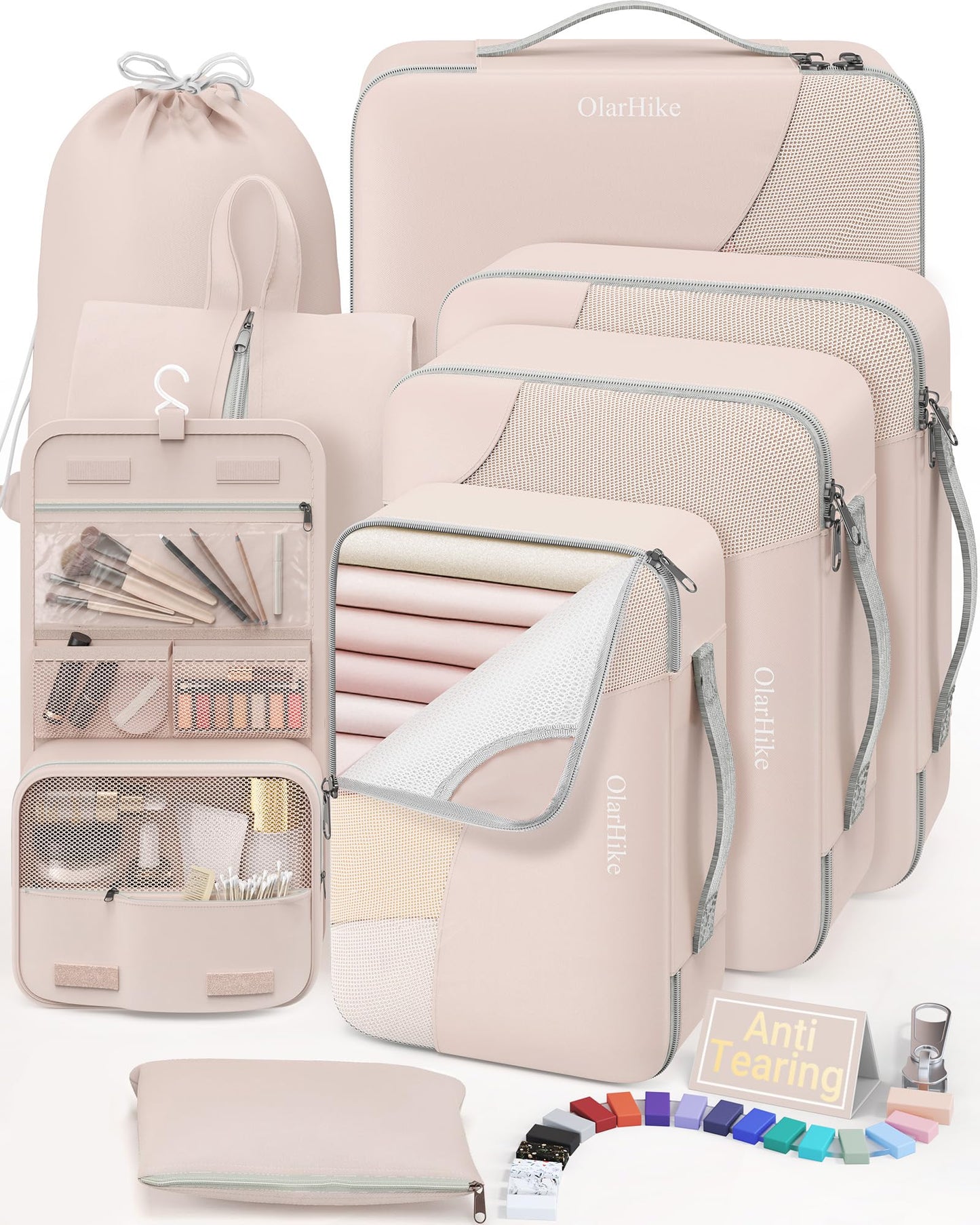 OlarHike Travel Cube Set - Cream Organizer & Gifts