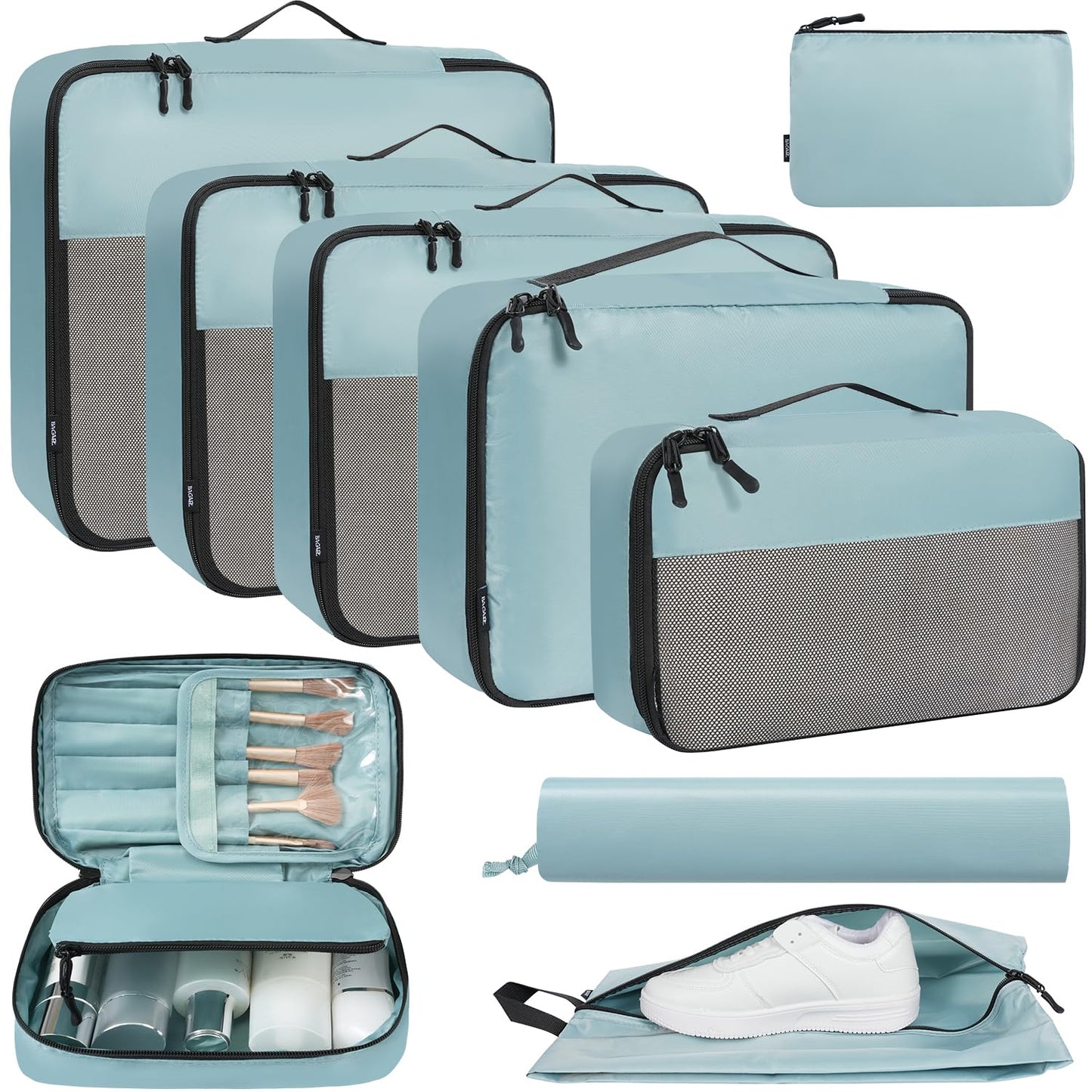 BAGAIL Travel Cubes: 8/9 Set Packing Organizers