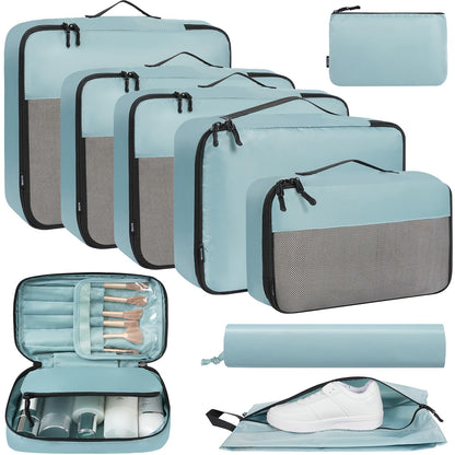 BAGAIL Travel Cubes: 8/9 Set Packing Organizers