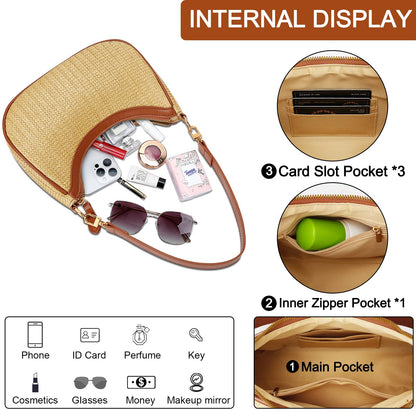 Retro Chic Hobo Bag - Cute Underarm Purse