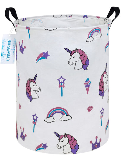 Collapsible Canvas Hamper by LANGYASHAN