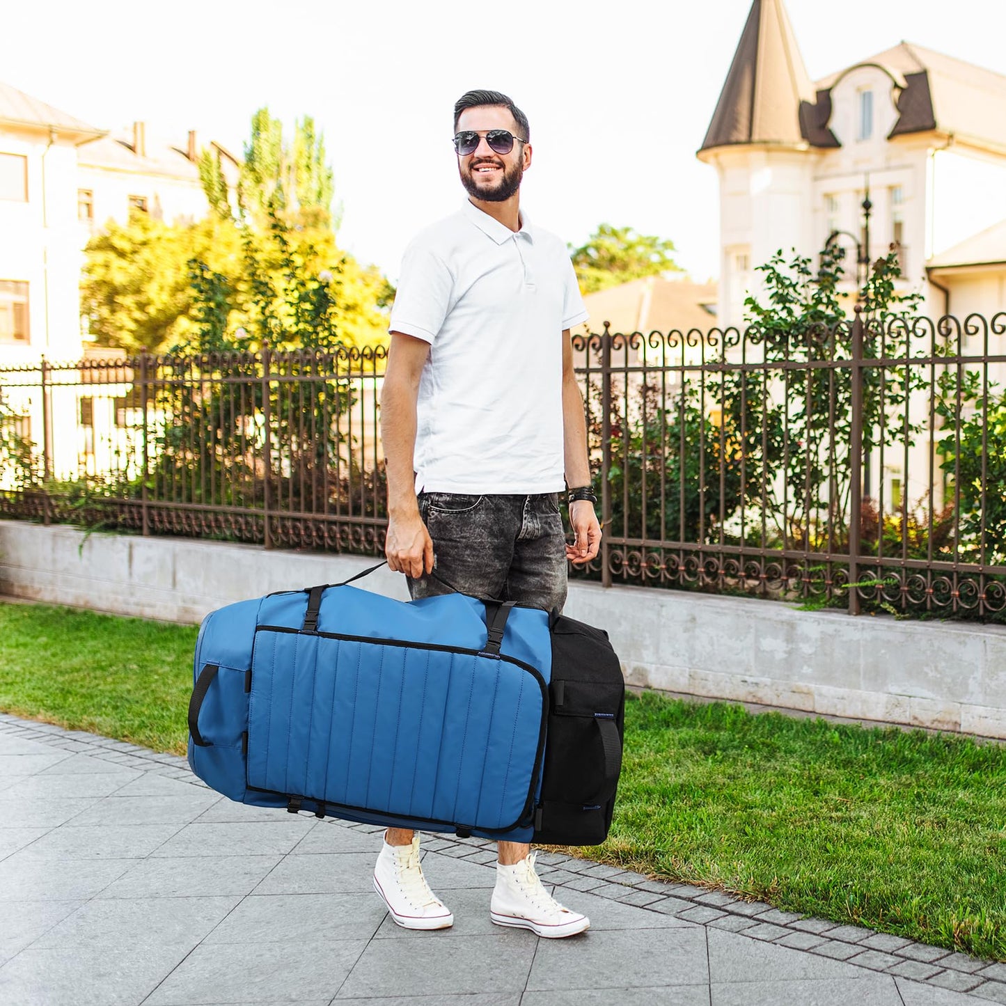 AquaRoll 29 Quilted Wheeled Duffle Backpack