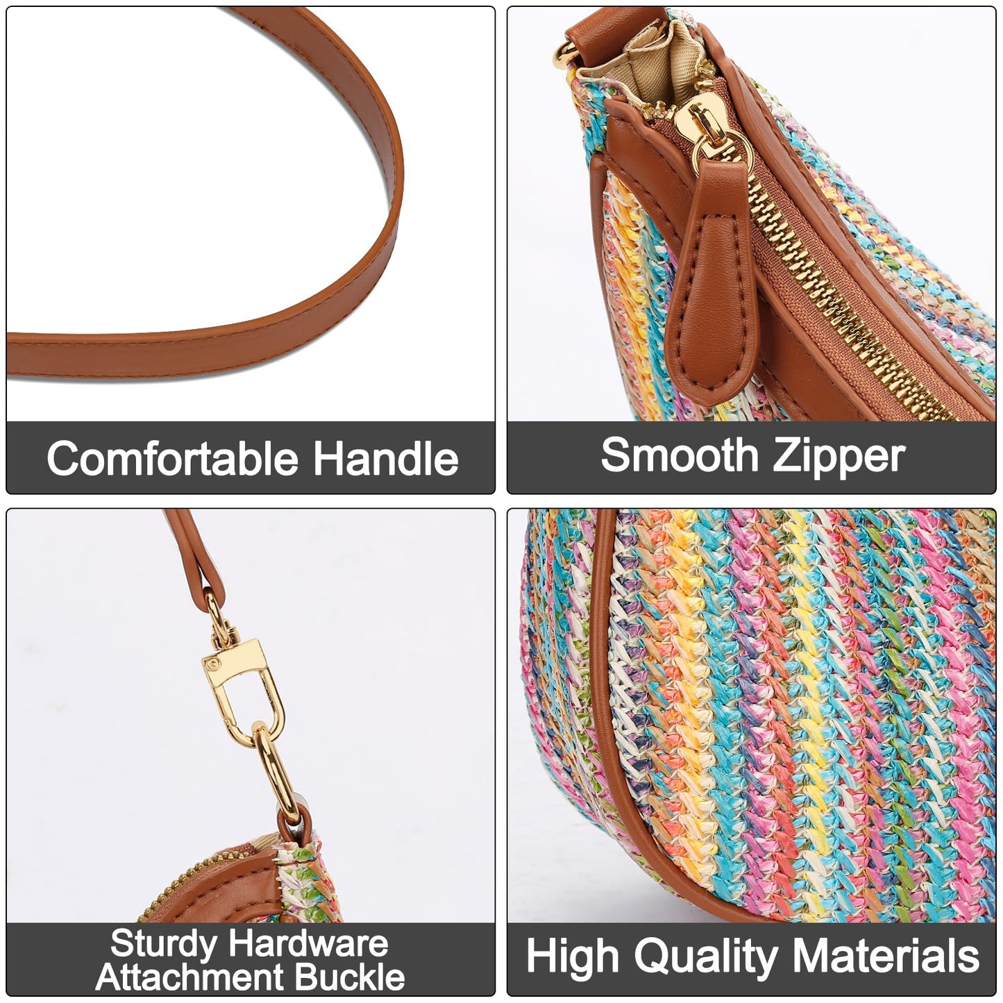 Retro Chic Hobo Bag - Cute Underarm Purse