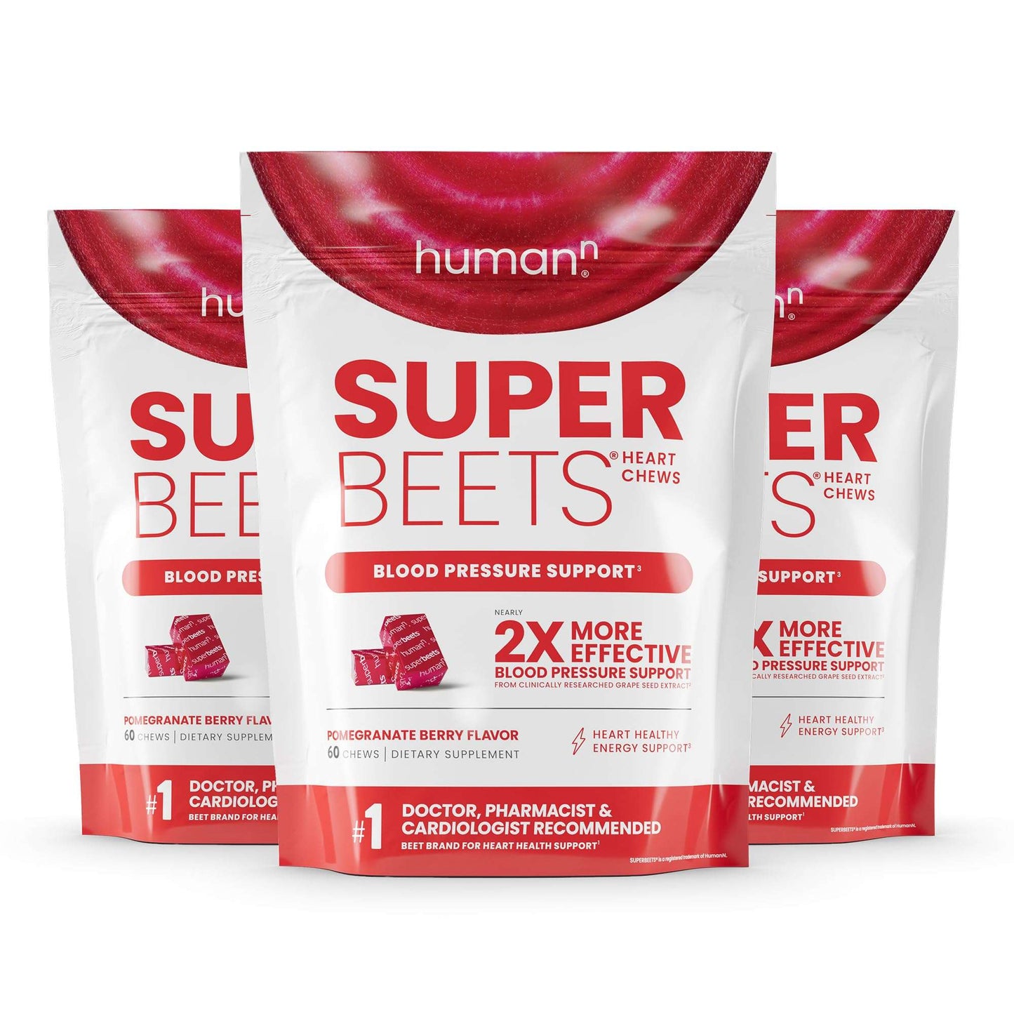 SuperBeets Heart Chews: Pomegranate Berry Boost