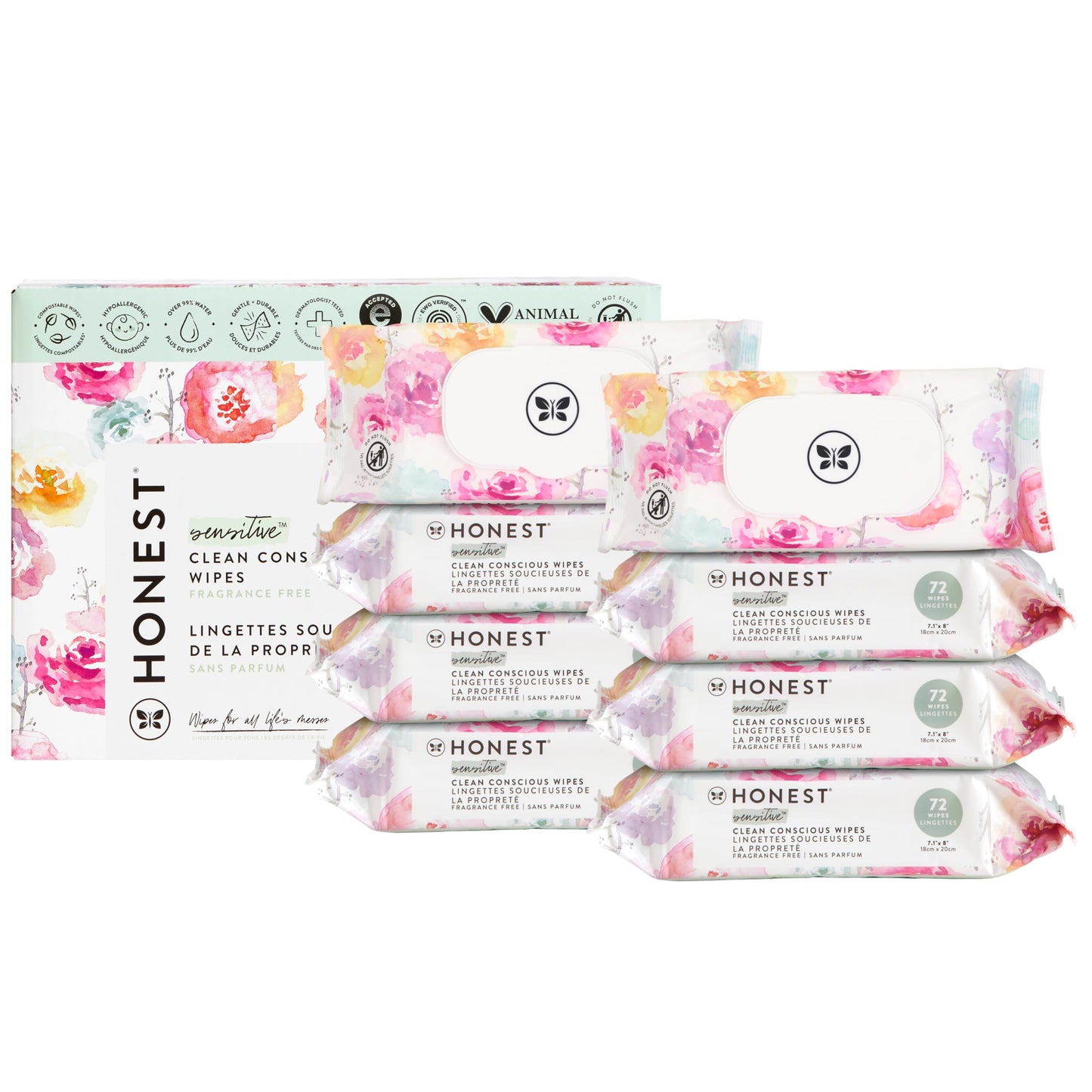 EcoGentle Multi-Use Wipes for Sensitive Skin