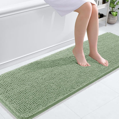 OLANLY Luxe Chenille Bath Mat - Quick Dry & Soft