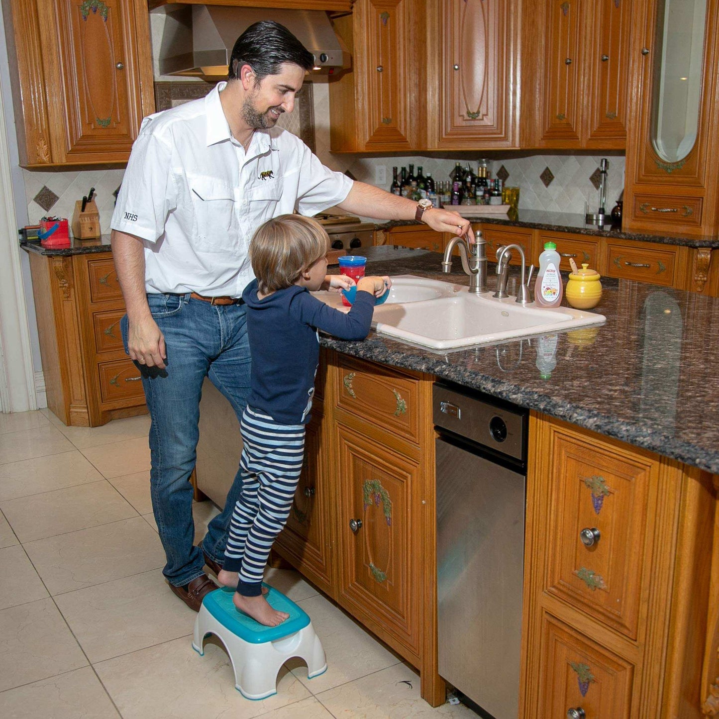 Nuby Gray Step Up Stool for Kids