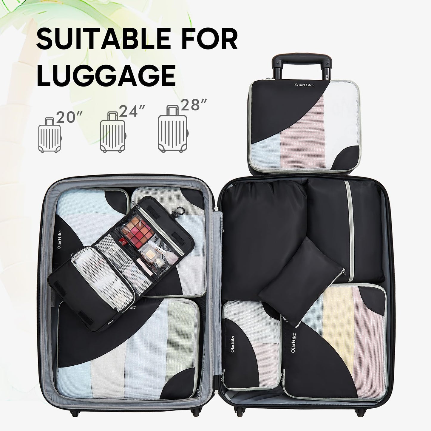 OlarHike Travel Cube Set - Cream Organizer & Gifts
