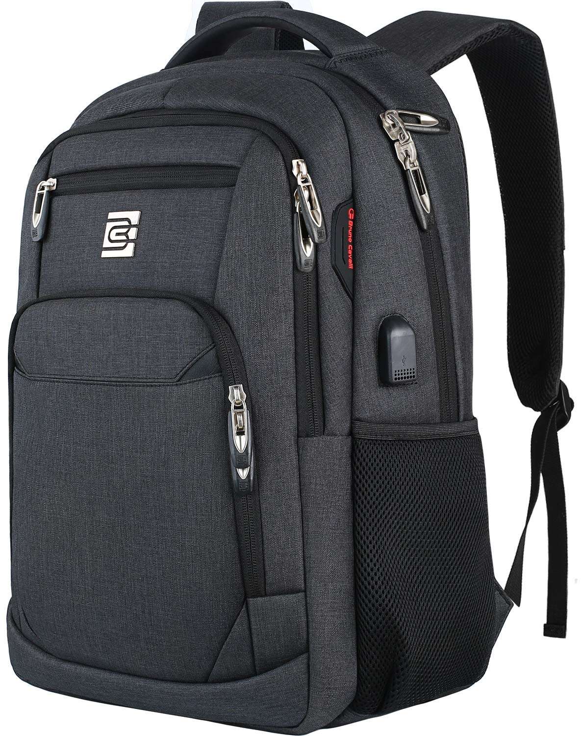 SecureSlim Laptop Backpack with USB & Water Resistance