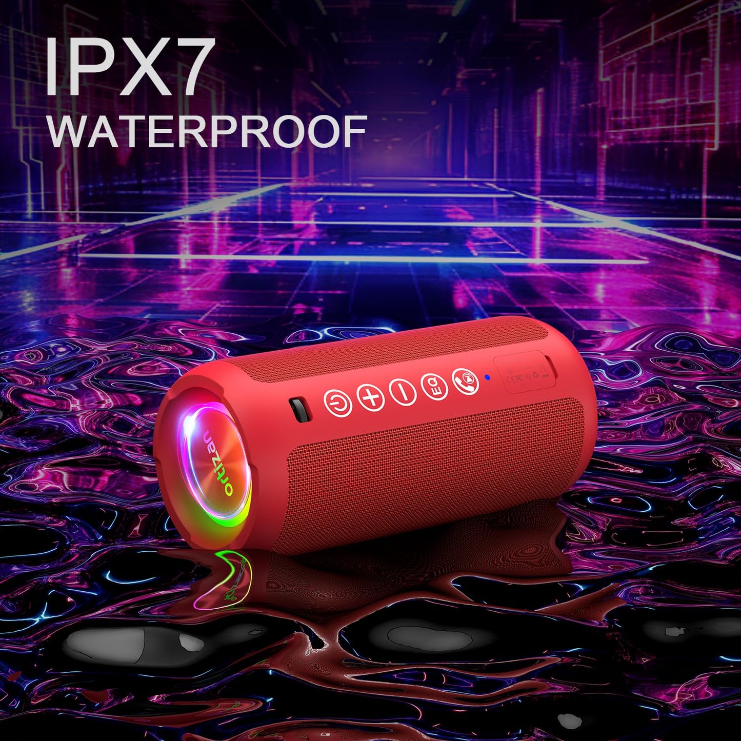 Ortizan AquaBass: IPX7 Bluetooth Speaker & Gift Pick