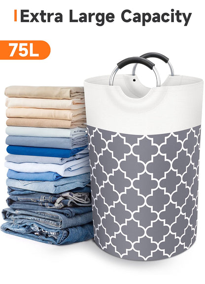 Collapsible Hamper Bag - Grey