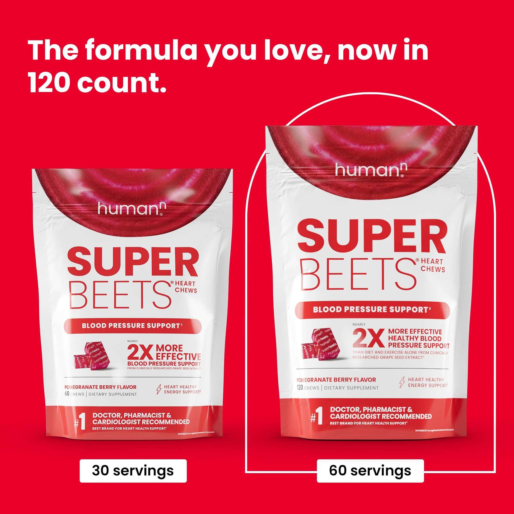 SuperBeets Heart Chews: Pomegranate Berry Boost