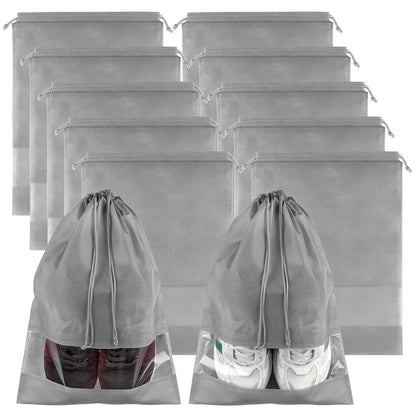 Travel Clear Shoe Bags - 5 Pack Waterproof Storage