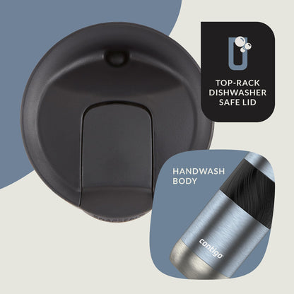 SNAPSEAL Grip Stainless Travel Mug 20oz - Blue/Berry