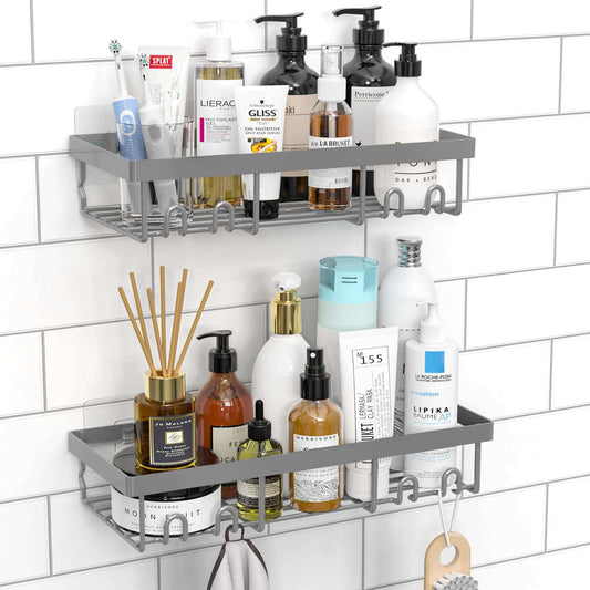 Moforoco Adhesive Shower Caddy Shelf Organizer