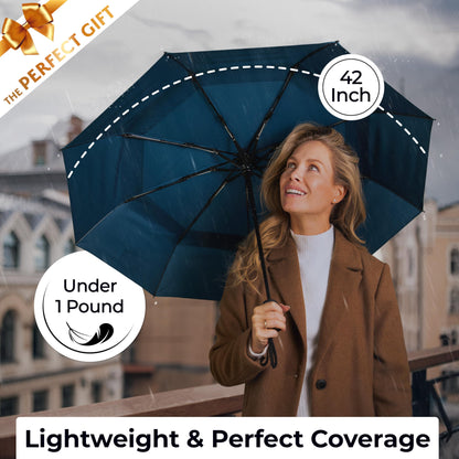 TUMELLA Elite Windproof Travel Umbrella