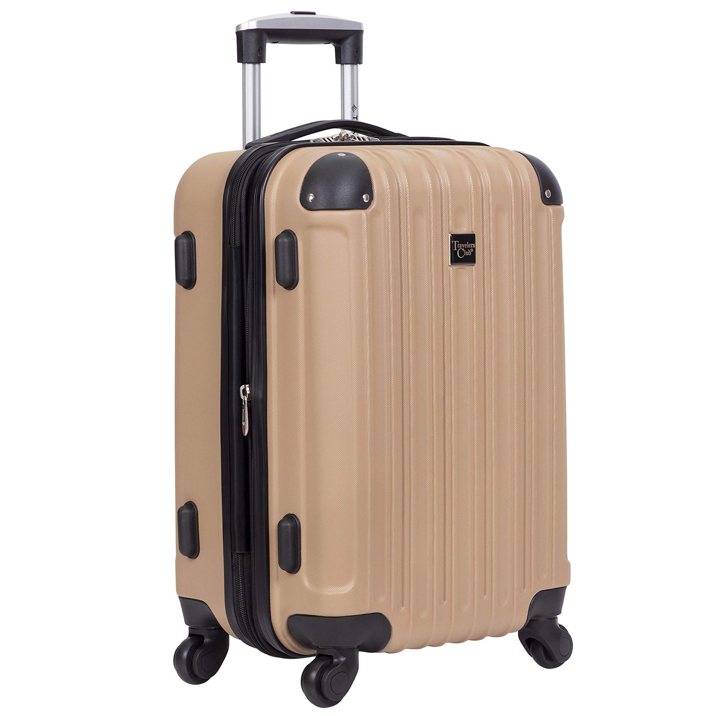 Rose Gold Hardside Luggage Set - 4-Piece Travel Kit