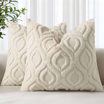 Farmhouse Faux Wool Pillow Covers
