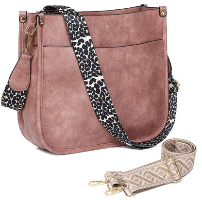 AUYOCO Chic Vegan Leather Crossbody Bag with Strap
