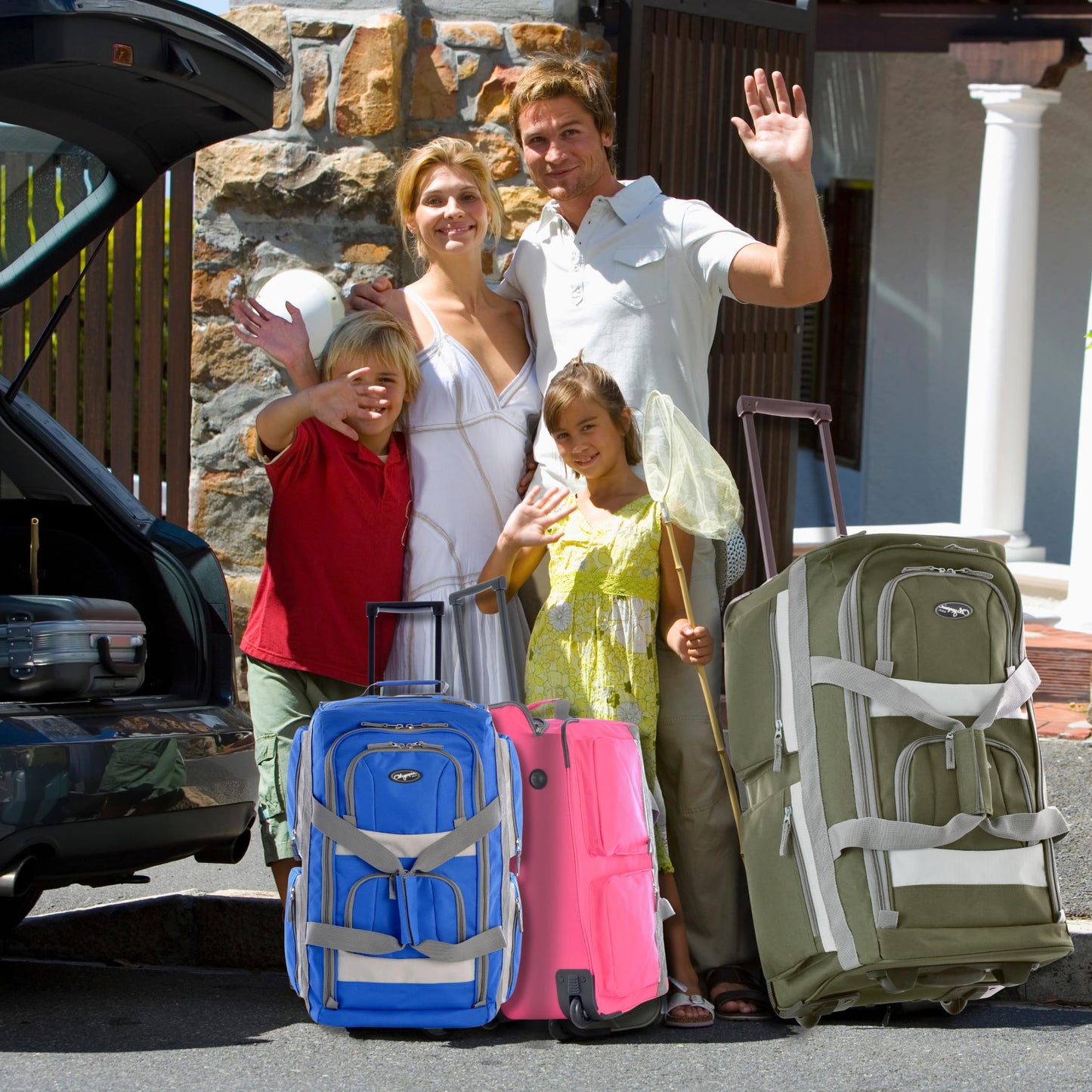 Olympia 22 Max Wheeled Duffel: 8-Pocket Water-Resist