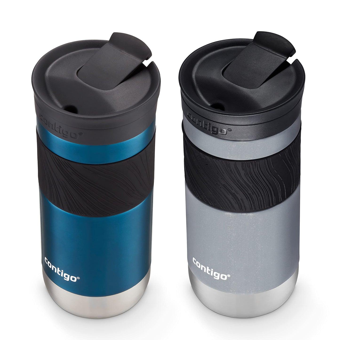 SNAPSEAL Grip Stainless Travel Mug 20oz - Blue/Berry