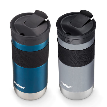 SNAPSEAL Grip Stainless Travel Mug 20oz - Blue/Berry