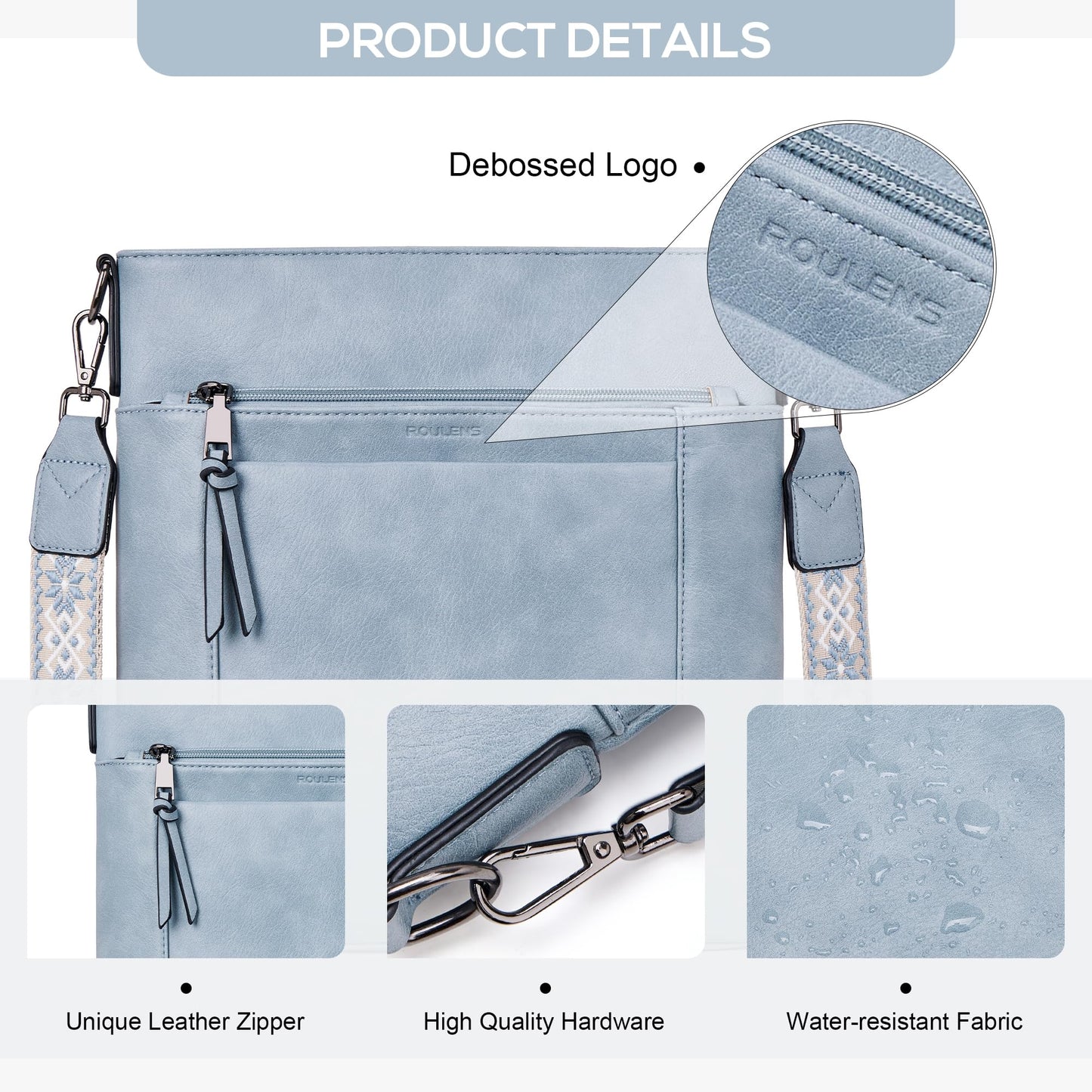 Chic Leather Crossbody with Card Slots for Women