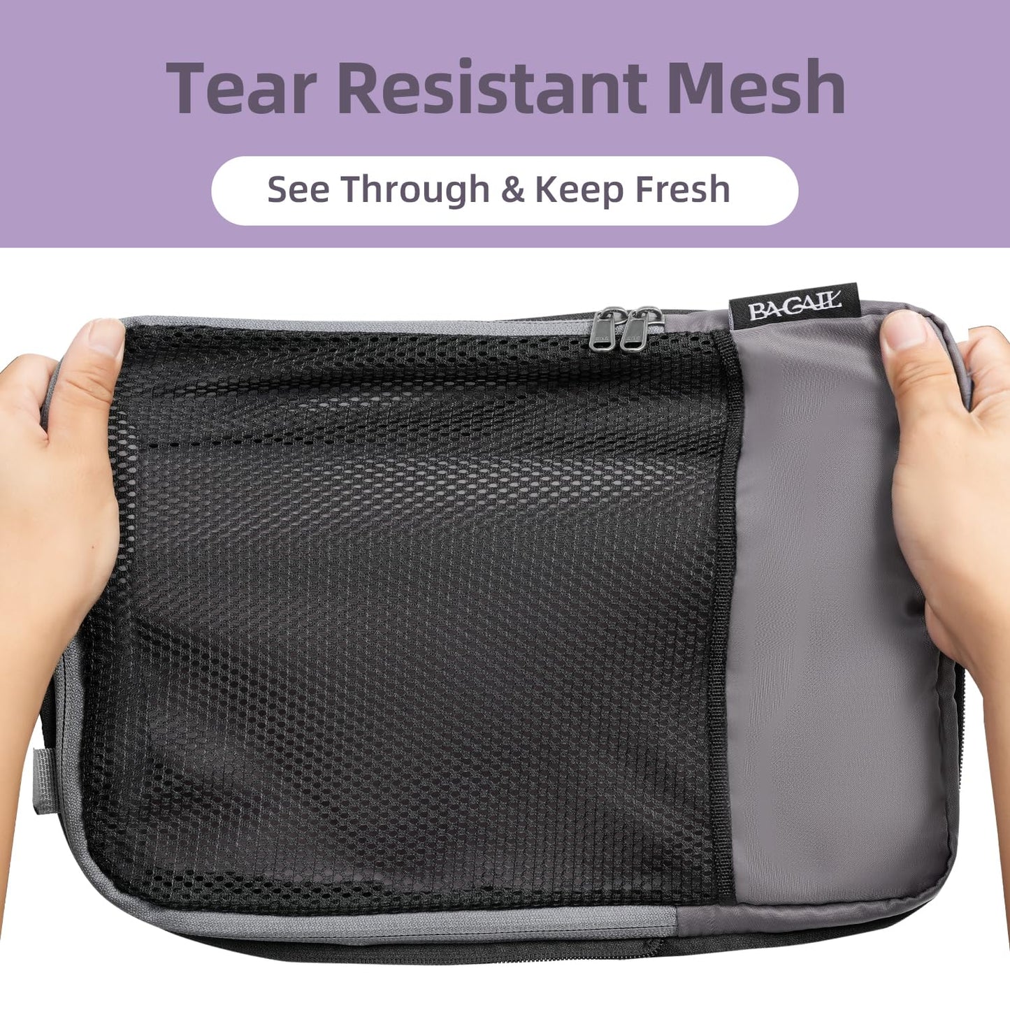 BAGAIL Expandable Travel Compression Cubes Set