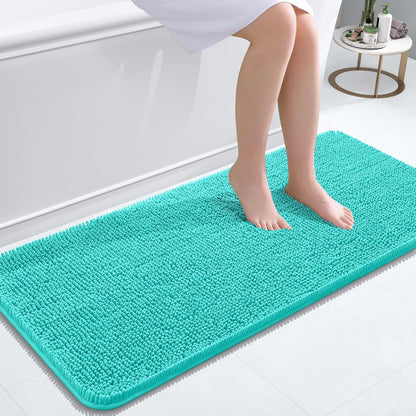 OLANLY Luxe Chenille Bath Mat - Quick Dry & Soft
