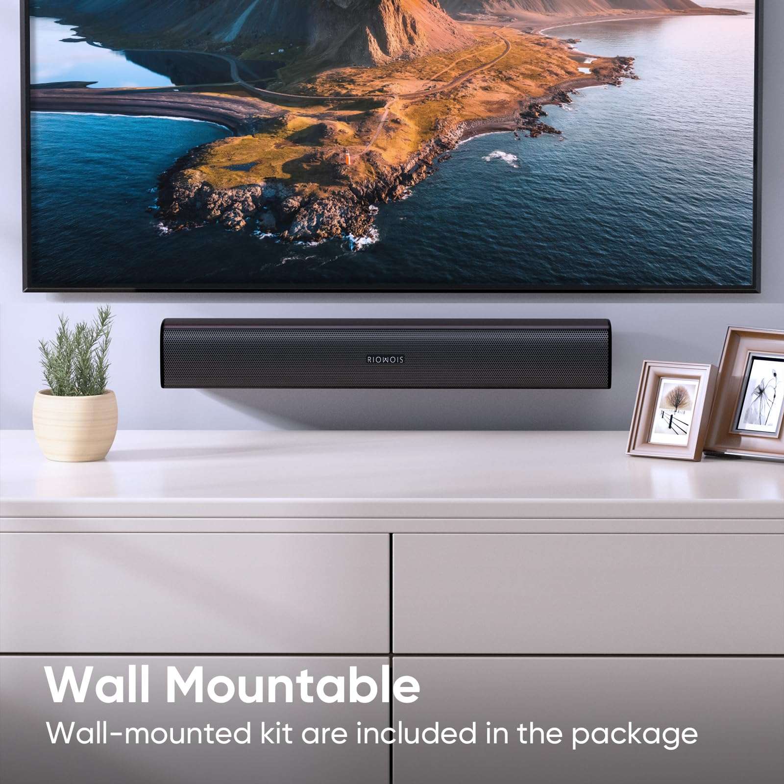 Smart SoundBar: Custom Bass & Compact Design