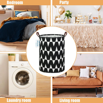 Collapsible Canvas Hamper by LANGYASHAN