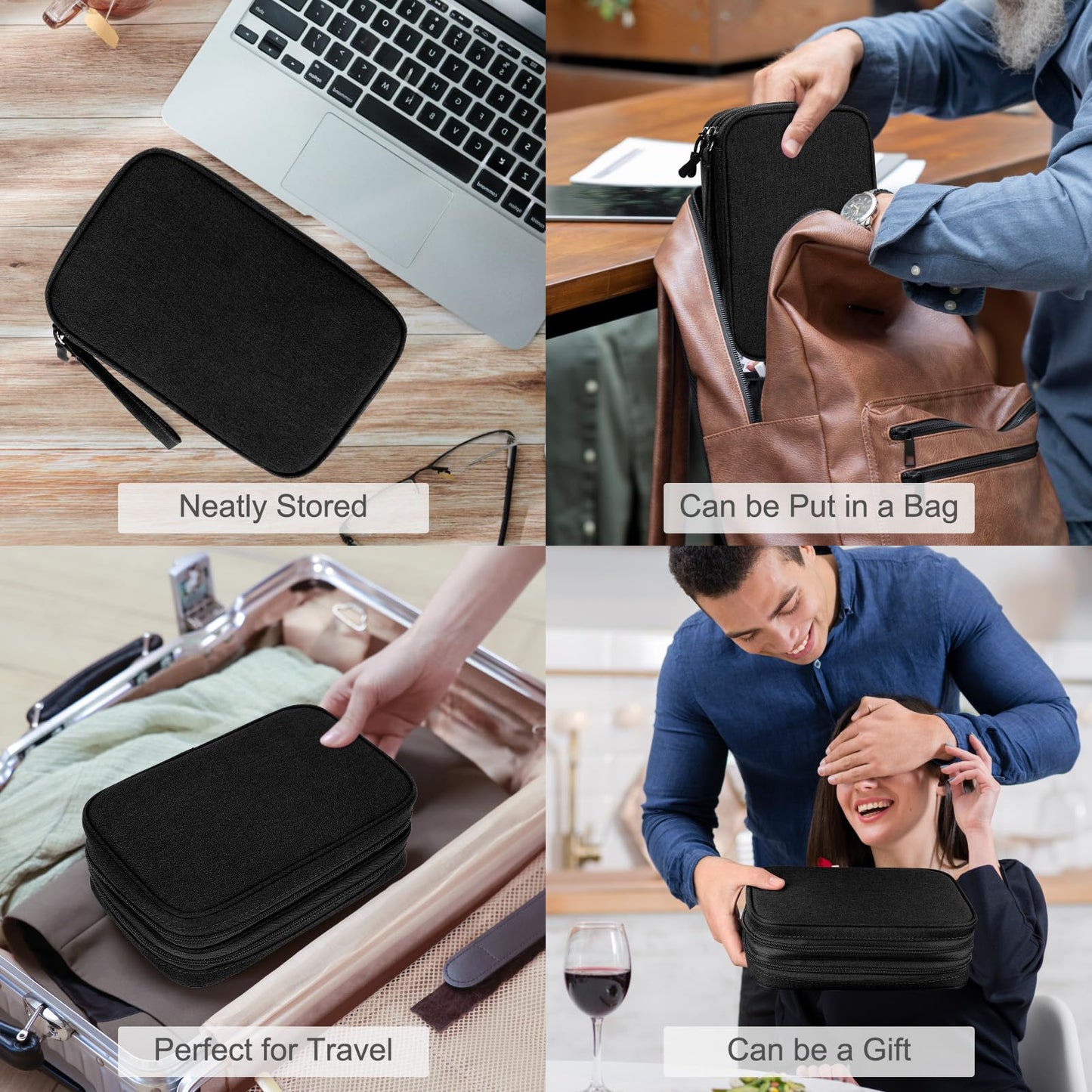 FYY All-in-One Travel Cable Organizer Pouch