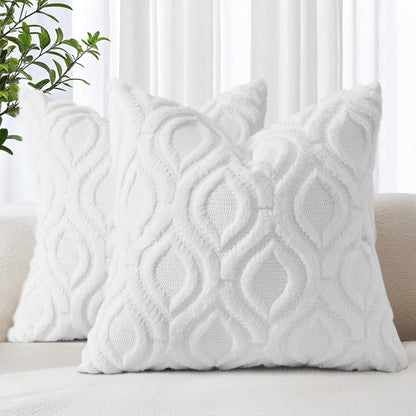 Farmhouse Faux Wool Pillow Covers