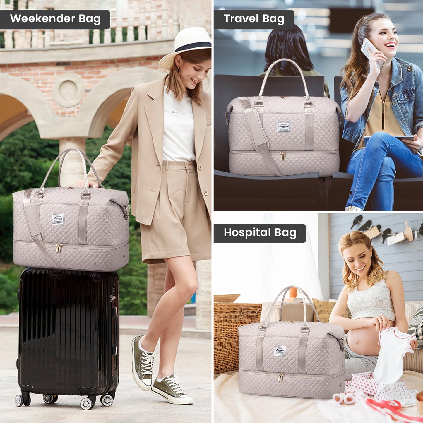 LOVEVOOK All-in-One Duffle: Travel & Gym Ready