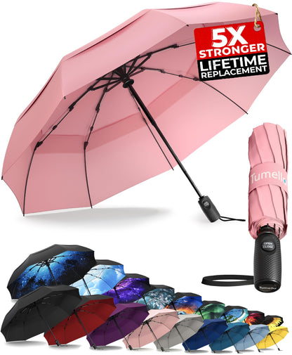 TUMELLA Elite Windproof Travel Umbrella