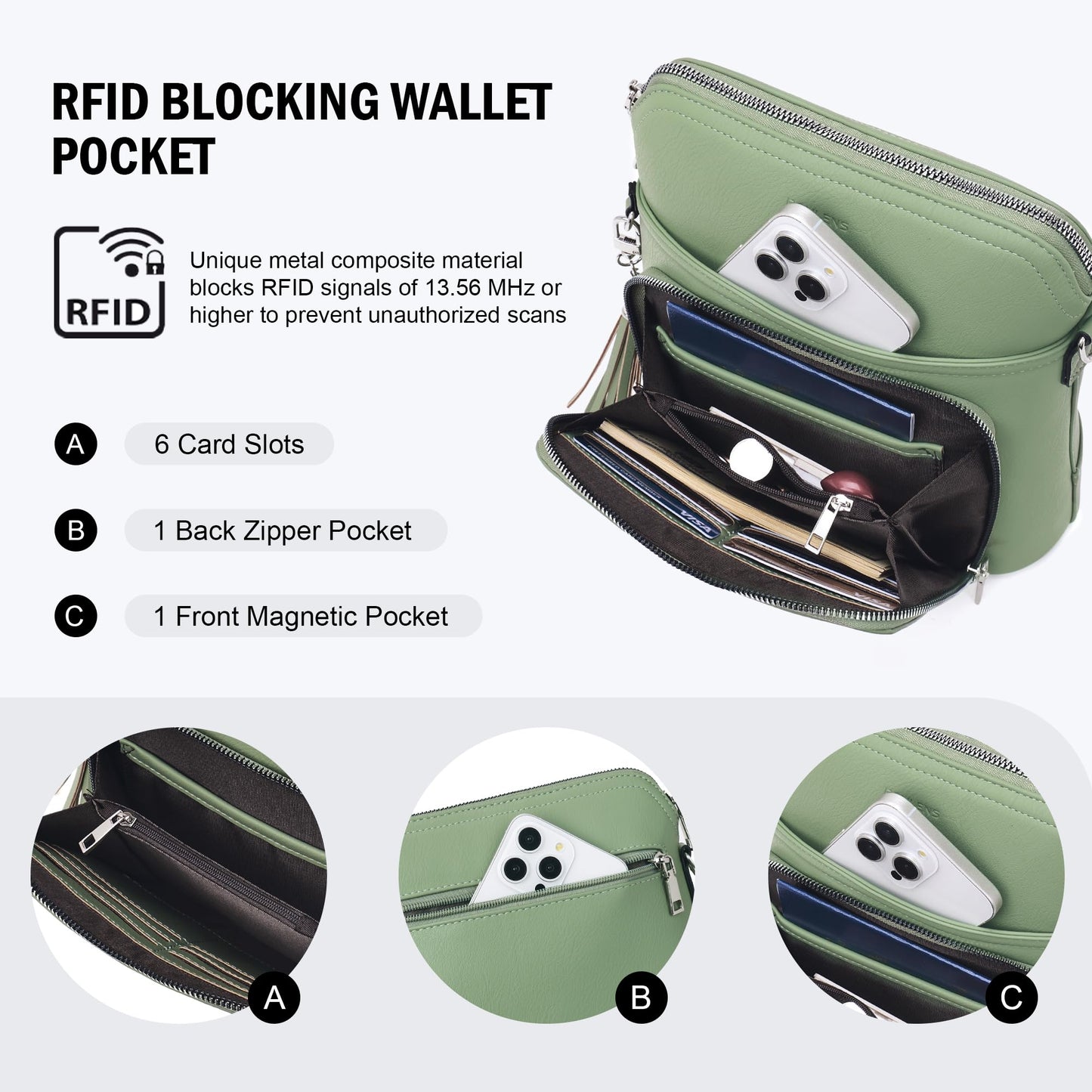 Tassel Charm Crossbody Bag for Women