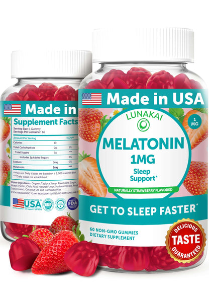Lunakai Low-Dose Melatonin Gummies for Restful Sleep