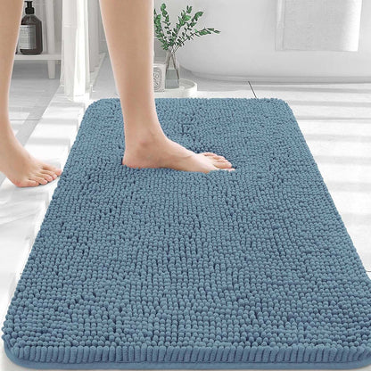 OLANLY Luxe Chenille Bath Mat - Quick Dry & Soft
