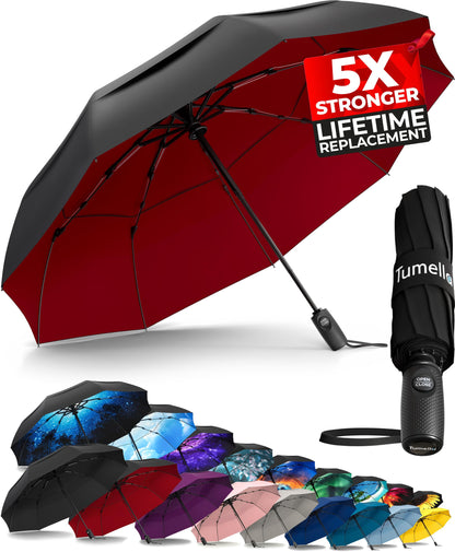 TUMELLA Elite Windproof Travel Umbrella