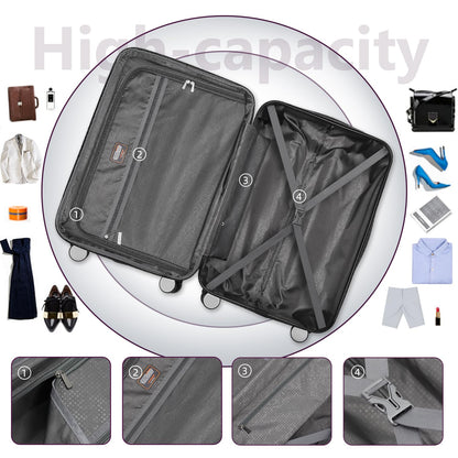 LAVENDER 6pc Hardside Spinner Luggage
