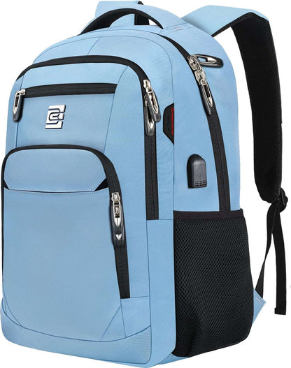 SecureSlim Laptop Backpack with USB & Water Resistance